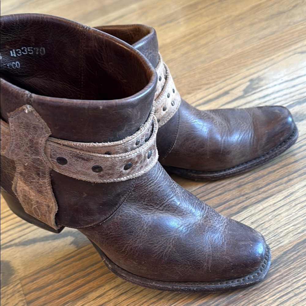Brown Leather Ankle Boots